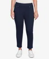 Ruby Rd. Petite Soft Denim Faux Pocket Pants In Blue