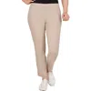 Ruby Rd. Petites Womens Solid Rayon Straight Leg Pants In Multi