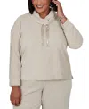 Ruby Rd. Plus Size Cowl Neck Ribbed-knit Long-sleeve Pullover In Multi