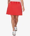 Ruby Rd. Plus Size French Terry Pull-on Skort In Red