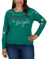 Ruby Rd. Plus Size Merry Holiday Crewneck Pullover In Green
