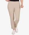 Ruby Rd. Plus Size Mid-rise Ankle Pants In Brown
