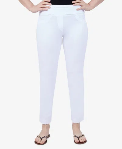 Ruby Rd. Plus Size Mid-rise Ankle Pants In White