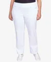 Ruby Rd. Plus Size Mid-rise Pull-on Jeans In White