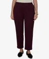 Ruby Rd. Plus Size Mid-rise Pull-on Ponte Pants In Burgundy