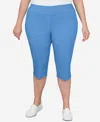 RUBY RD. PLUS SIZE PULL-ON TECH CLAM DIGGER CAPRI PANTS