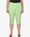 RUBY RD. PLUS SIZE PULL-ON TECH CLAM DIGGER CAPRI PANTS