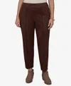 Ruby Rd. Plus Size Pull-on Scuba Cropped & Ankle Pants In Walnut