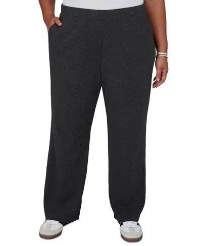 Ruby Rd. Plus Size Pull-on Straight Pants In Black
