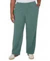 Ruby Rd. Plus Size Pull-on Straight Pants In Green