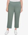 Ruby Rd. Plus Size Soft Denim Faux Pocket Pants In Green