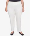 Ruby Rd. Plus Size Soft Hand Twill Bi-stretch Pull-on Pants In Ivory
