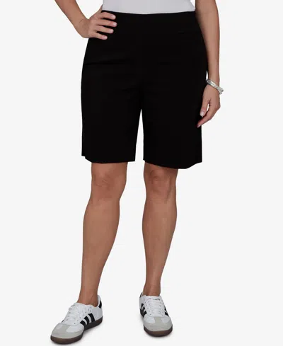 Ruby Rd. Plus Size Soft Hand Twill Shorts In Black
