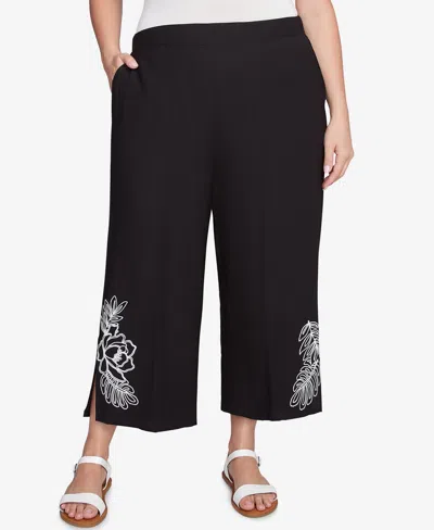 Ruby Rd. Plus Size Tropical Fern Capri Pants