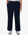 Ruby Rd. Plus Size Wide-leg Pull-on Ribbed Pants In Blue