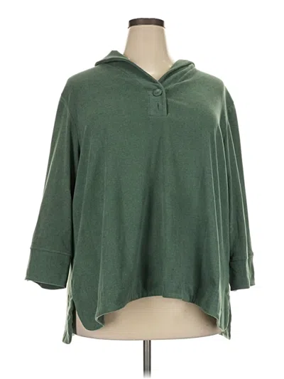 Pre-owned Ruby Rd. Poncho In Green