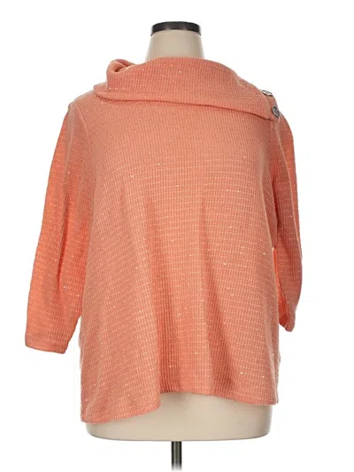 Pre-owned Ruby Rd. Poncho In Orange