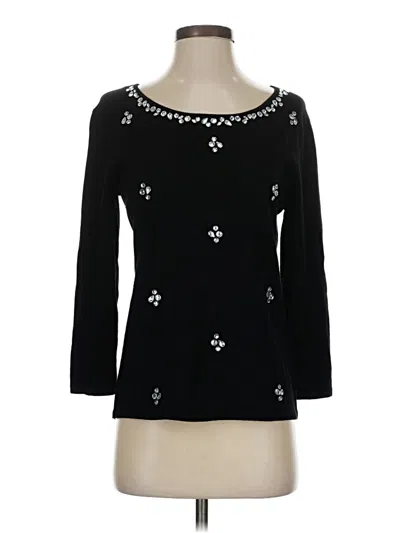 Pre-owned Ruby Rd. Pullover Sweater In Black