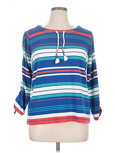 Pre-owned Ruby Rd. Pullover Sweater In Blue