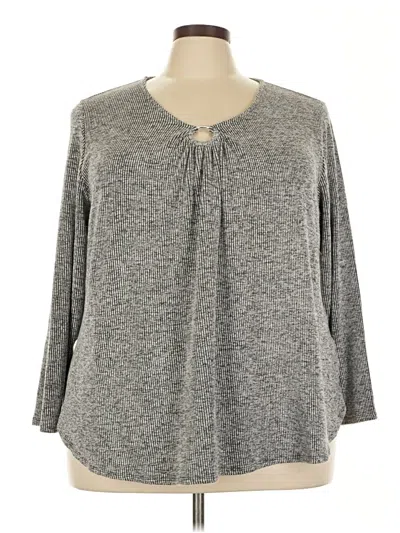 Pre-owned Ruby Rd. Pullover Sweater In Gray