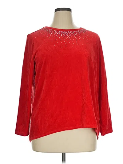Pre-owned Ruby Rd. Pullover Sweater In Red