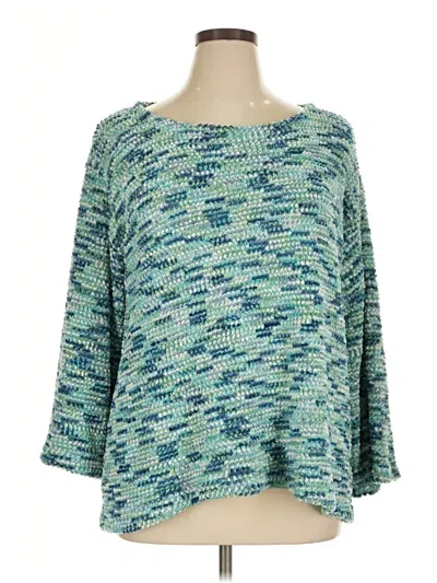 Pre-owned Ruby Rd. Pullover Sweater In Teal