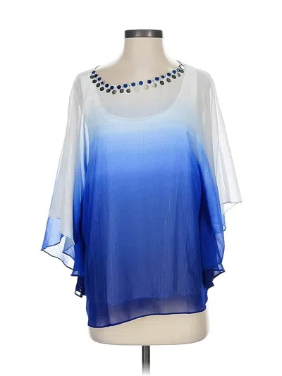 Pre-owned Ruby Rd. Short Sleeve T-shirt In Blue