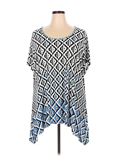 Pre-owned Ruby Rd. Short Sleeve T-shirt In Blue