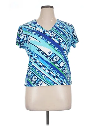 Pre-owned Ruby Rd. Short Sleeve T-shirt In Blue