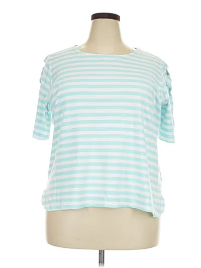 Pre-owned Ruby Rd. Short Sleeve T-shirt In Blue