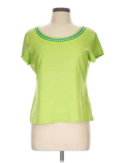 Pre-owned Ruby Rd. Short Sleeve T-shirt In Green