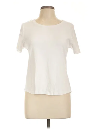 Pre-owned Ruby Rd. Short Sleeve T-shirt In Ivory