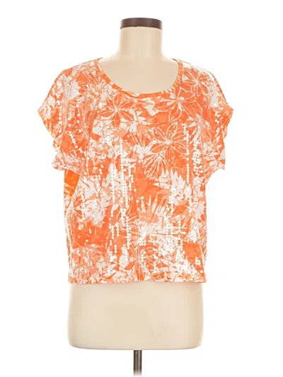 Pre-owned Ruby Rd. Short Sleeve T-shirt In Orange