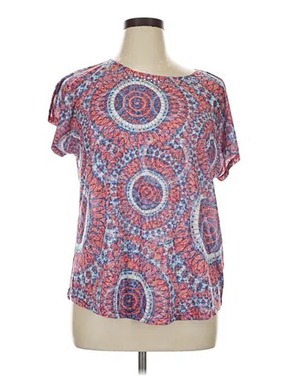 Pre-owned Ruby Rd. Short Sleeve T-shirt In Pink