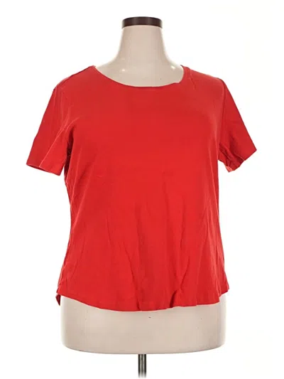 Pre-owned Ruby Rd. Short Sleeve T-shirt In Red