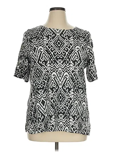 Pre-owned Ruby Rd. Short Sleeve T-shirt In Silver