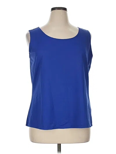 Pre-owned Ruby Rd. Sleeveless Blouse In Blue