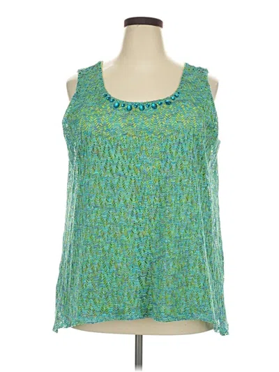 Pre-owned Ruby Rd. Sleeveless Blouse In Green