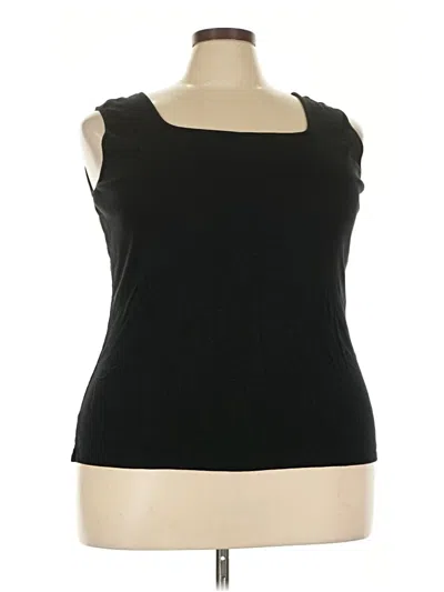 Pre-owned Ruby Rd. Sleeveless T-shirt In Black