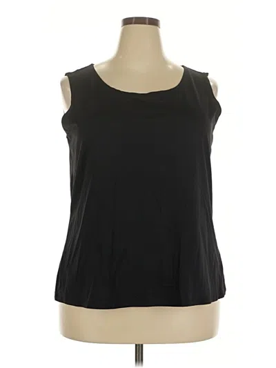 Pre-owned Ruby Rd. Sleeveless T-shirt In Black