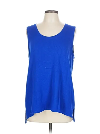 Pre-owned Ruby Rd. Sleeveless T-shirt In Blue