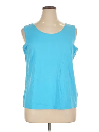 Pre-owned Ruby Rd. Sleeveless T-shirt In Blue