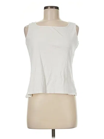 Pre-owned Ruby Rd. Sleeveless T-shirt In Ivory