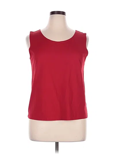 Pre-owned Ruby Rd. Sleeveless T-shirt In Red