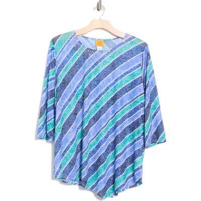 RUBY RD. RUBY RD SUBLIMATION STRIPE TOP