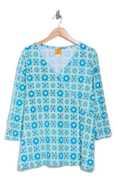 Ruby Rd. Ruby Rd Surplice V-neck Stretch Cotton Top