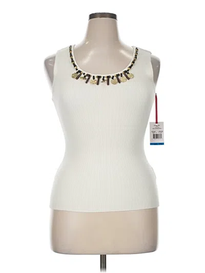 Pre-owned Ruby Rd. Sweater Vest In Ivory