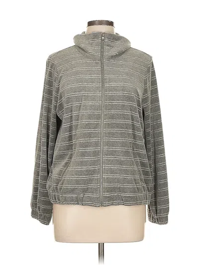 Pre-owned Ruby Rd. Track Jacket In Gray