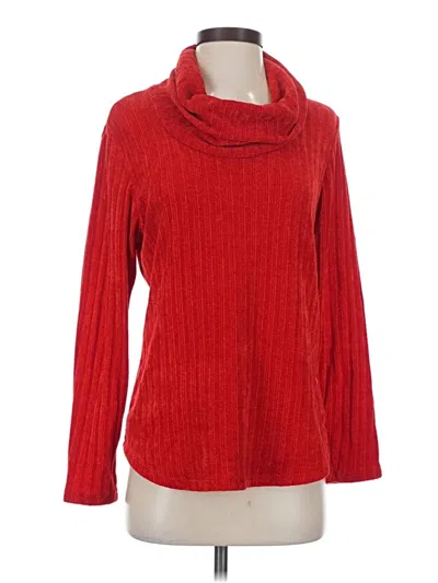 Pre-owned Ruby Rd. Turtleneck Sweater In Red
