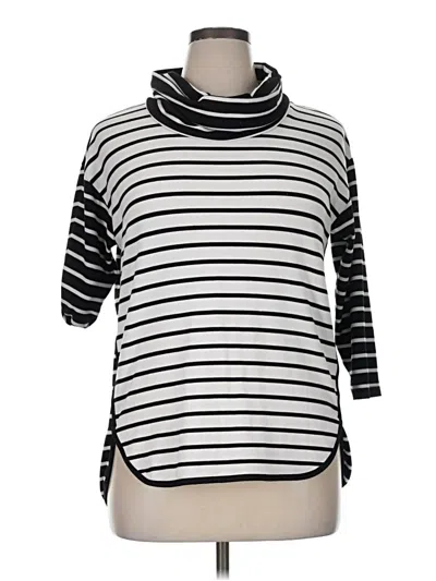 Pre-owned Ruby Rd. Turtleneck Sweater In Silver